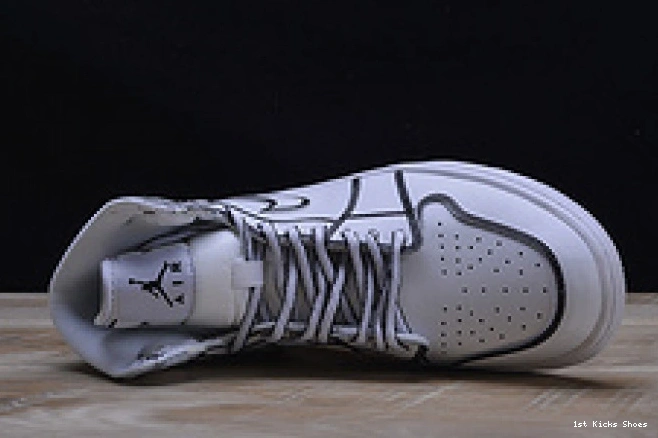 1st Kicks air nike white 1320 jordan pencil” 3d hand-painted mens Comfortable “comic 1 retro aa4724- 1123